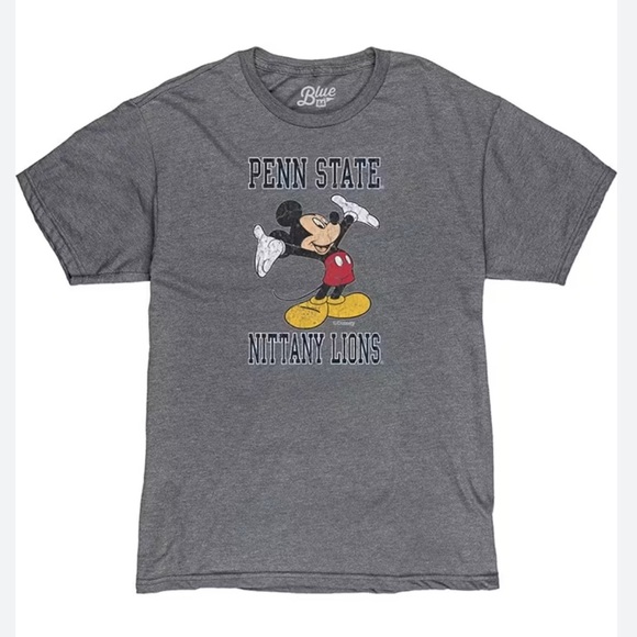 Disney Penn State Nittany Lions Gray T-Shirt NWT - Picture 1 of 6